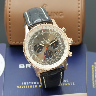 27037797b - BREITLING Armbandchronograph Chronometer Navitimer Rattrapante in RG 750/000 Referenz ...