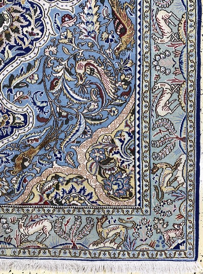 27037798a - Ghom alt, Persien, Mitte 20.Jhd, Wolle mit Seide, ca. 218 x 148 cm, EHZ: 2 ...