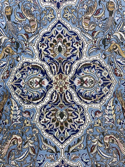 27037798c - Ghom alt, Persien, Mitte 20.Jhd, Wolle mit Seide, ca. 218 x 148 cm, EHZ: 2 ...