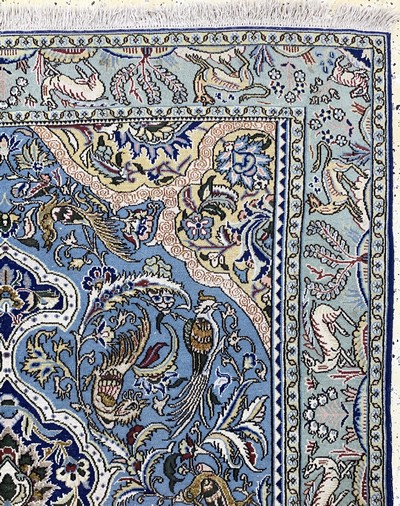 27037798e - Ghom alt, Persien, Mitte 20.Jhd, Wolle mit Seide, ca. 218 x 148 cm, EHZ: 2 ...