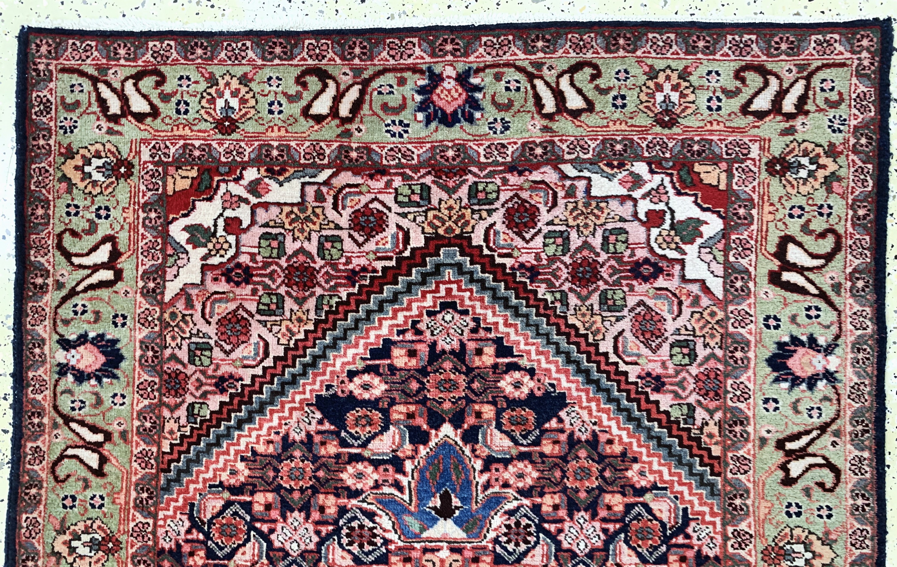 Detail a: Täbriz alt, Persien, Mitte 20.Jhd, Wolle auf Baumwolle, ca. 237 x 130 cm, EHZ: 2-3
