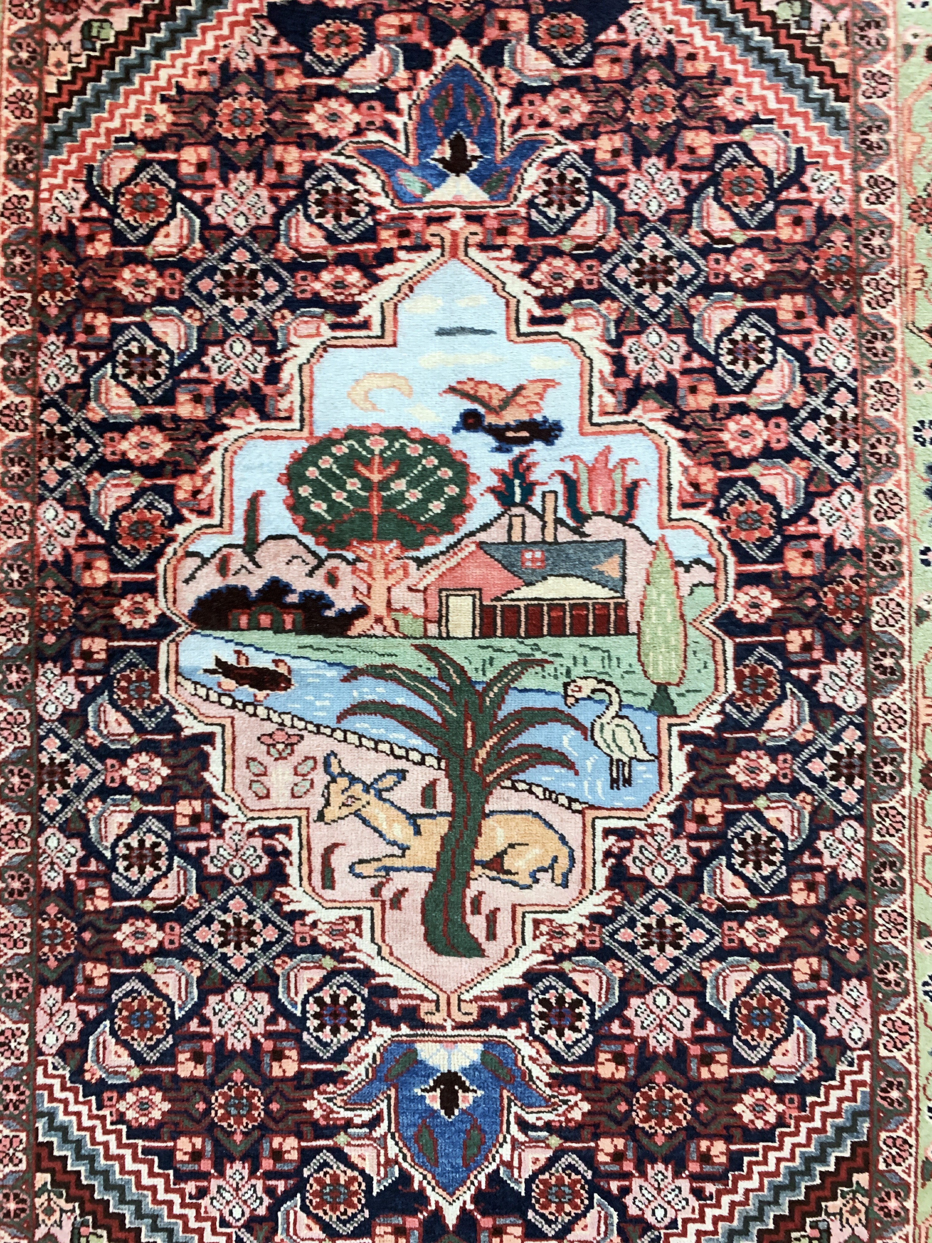 Detail c: Täbriz alt, Persien, Mitte 20.Jhd, Wolle auf Baumwolle, ca. 237 x 130 cm, EHZ: 2-3