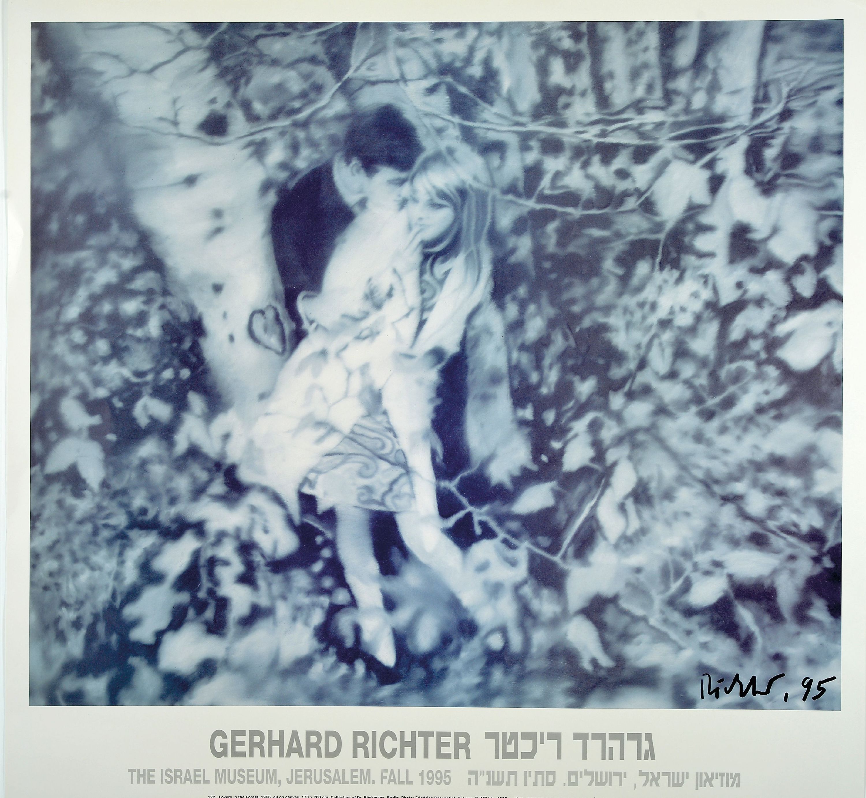 Image 27037859 - Gerhard Richter, born 1932, Lovers in the Forest, offset on light cardboard, handsigned ...