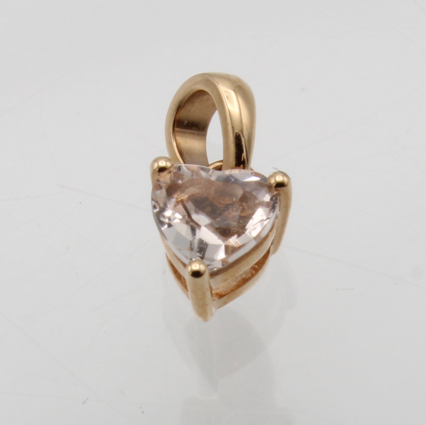 Image 27037865 - Herzanhänger mit Morganit, RG 750/000, Mor- ganit ca. 0.43 ct Schätzpreis: 600, - EUR