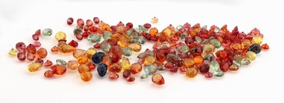 Image Lot lose Saphire, zus. ca. 22.25 ct, in versch. Formen, Farben und Schliffarten, u.a. ...
