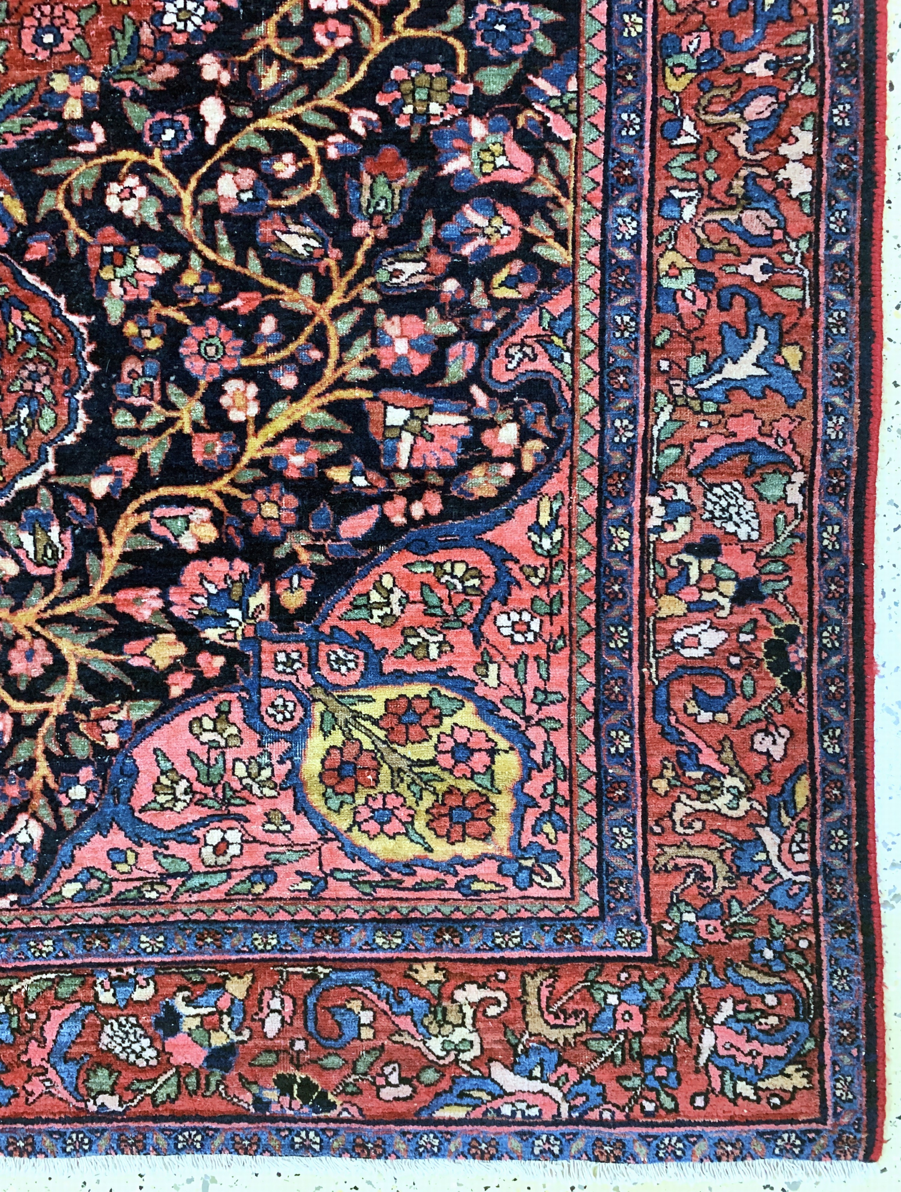 Detail a: Bidjar antik, Persien, Anfang 20.Jhd, Wolleauf Baumwolle, ca. 195 x 134 cm, EHZ: 3