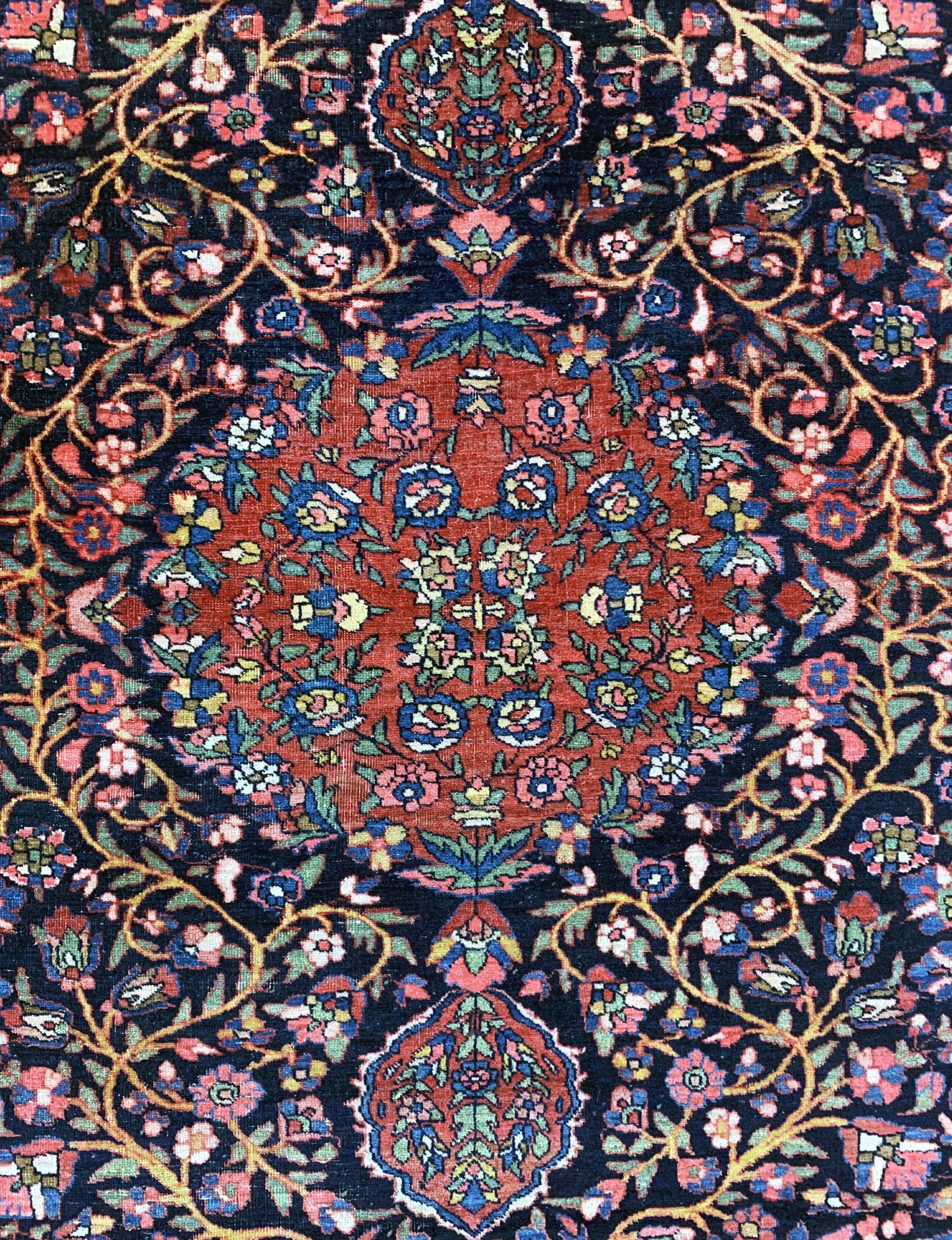 Detail c: Bidjar antik, Persien, Anfang 20.Jhd, Wolleauf Baumwolle, ca. 195 x 134 cm, EHZ: 3