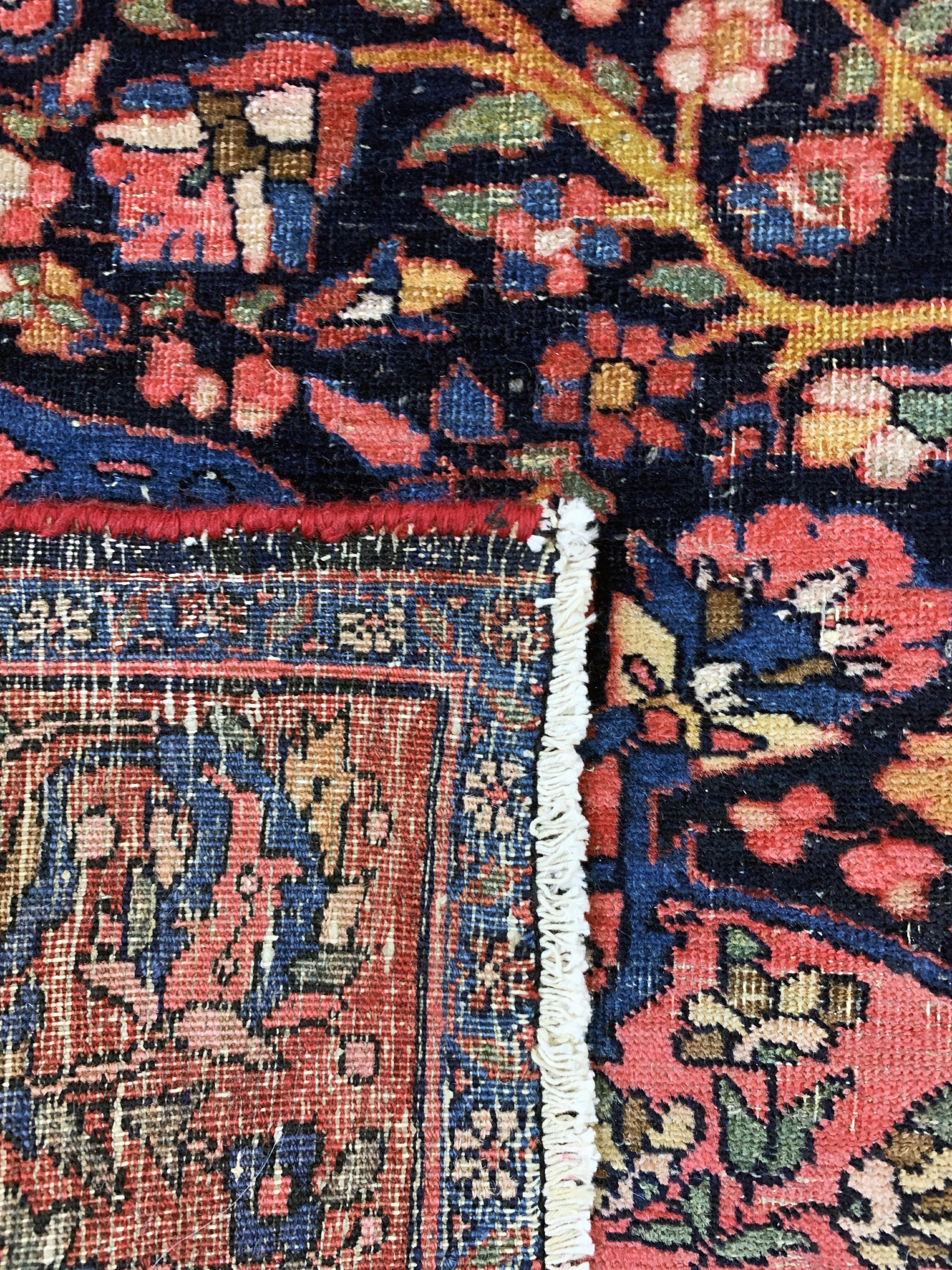 Detail g: Bidjar antik, Persien, Anfang 20.Jhd, Wolleauf Baumwolle, ca. 195 x 134 cm, EHZ: 3