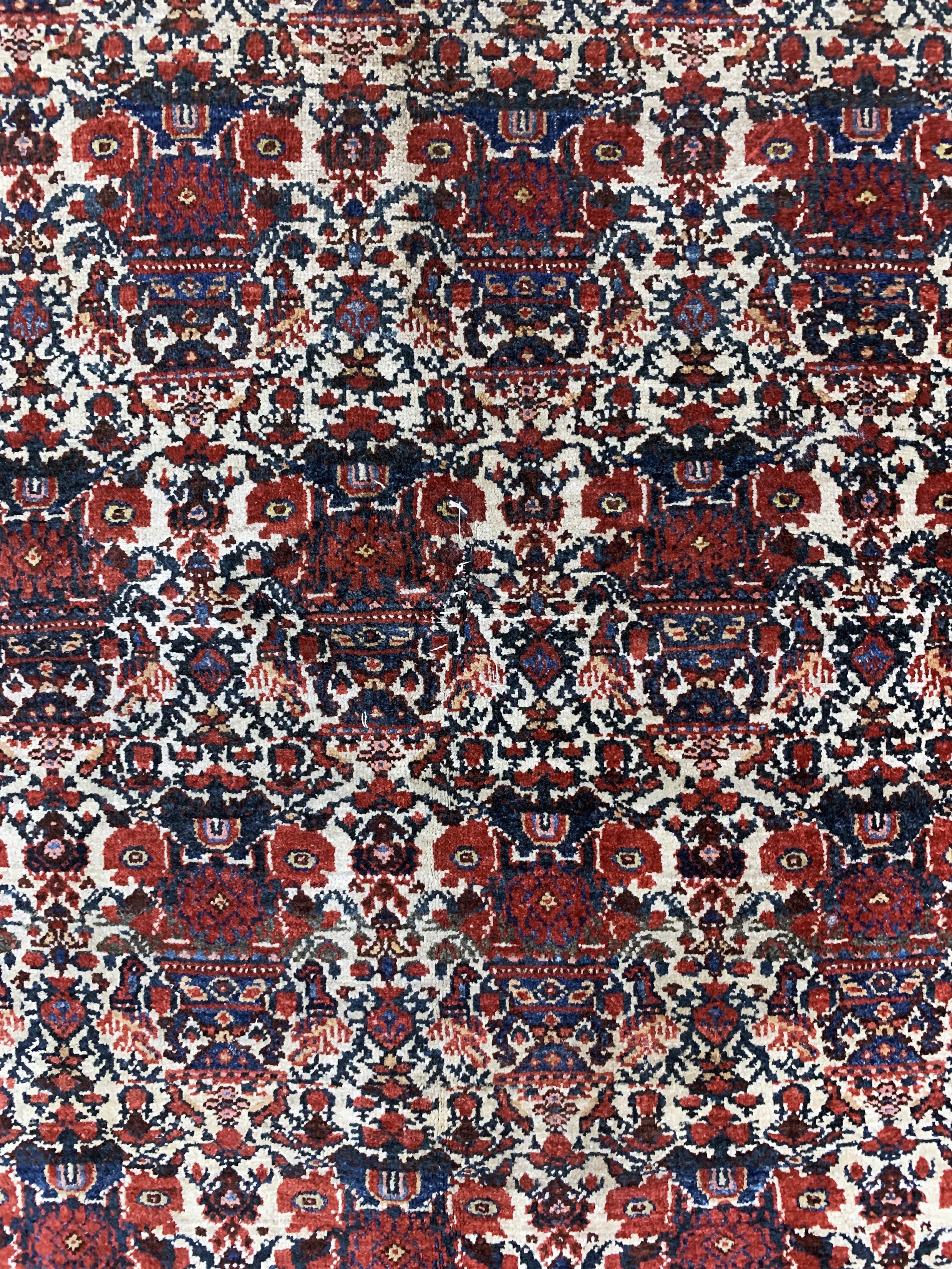 Detail c: Antiker Afschar, Persien, um 1900, Wolle auf Baumwolle, ca. 213 x 148 cm, EHZ: 3