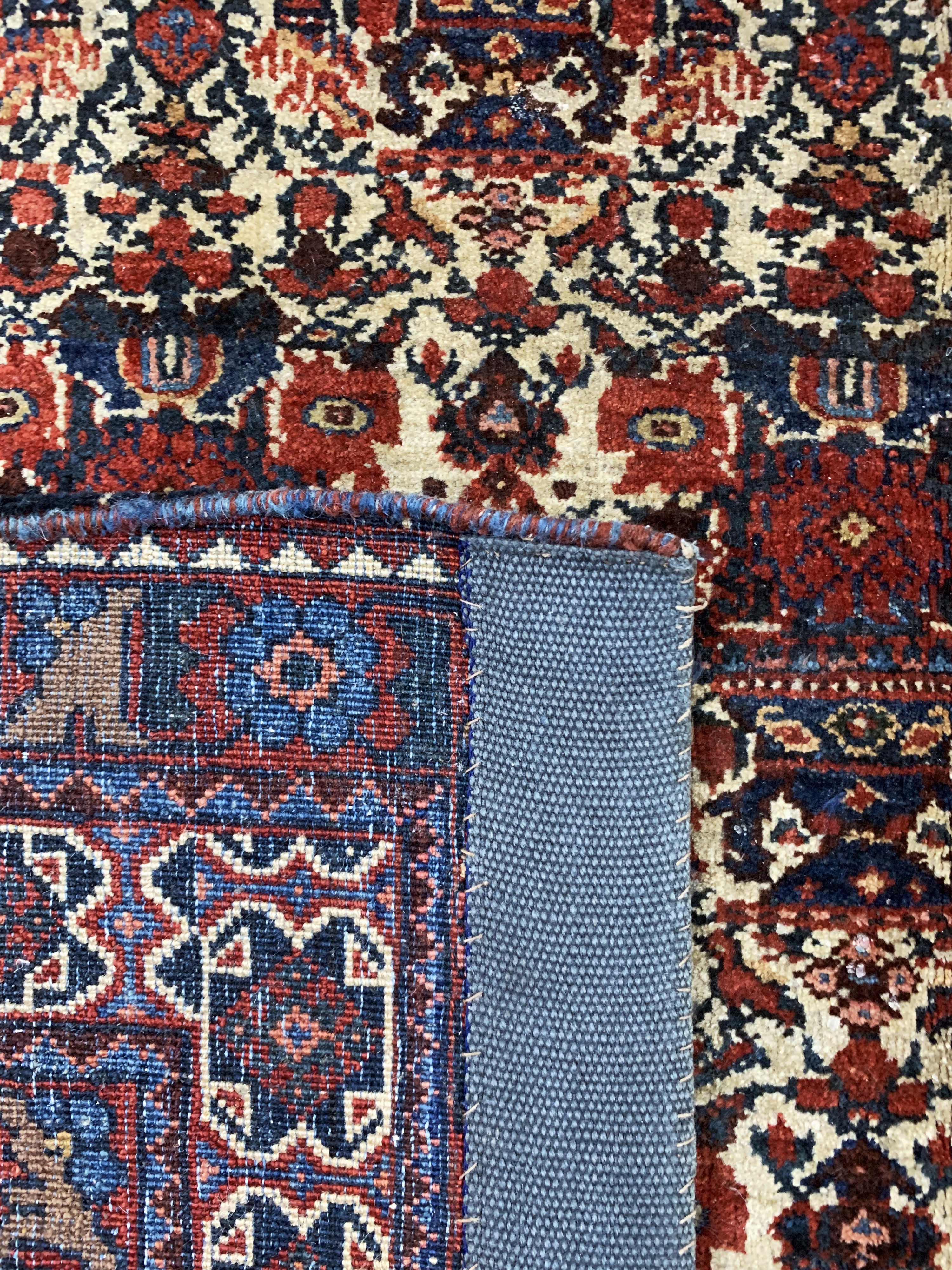 Detail g: Antiker Afschar, Persien, um 1900, Wolle auf Baumwolle, ca. 213 x 148 cm, EHZ: 3
