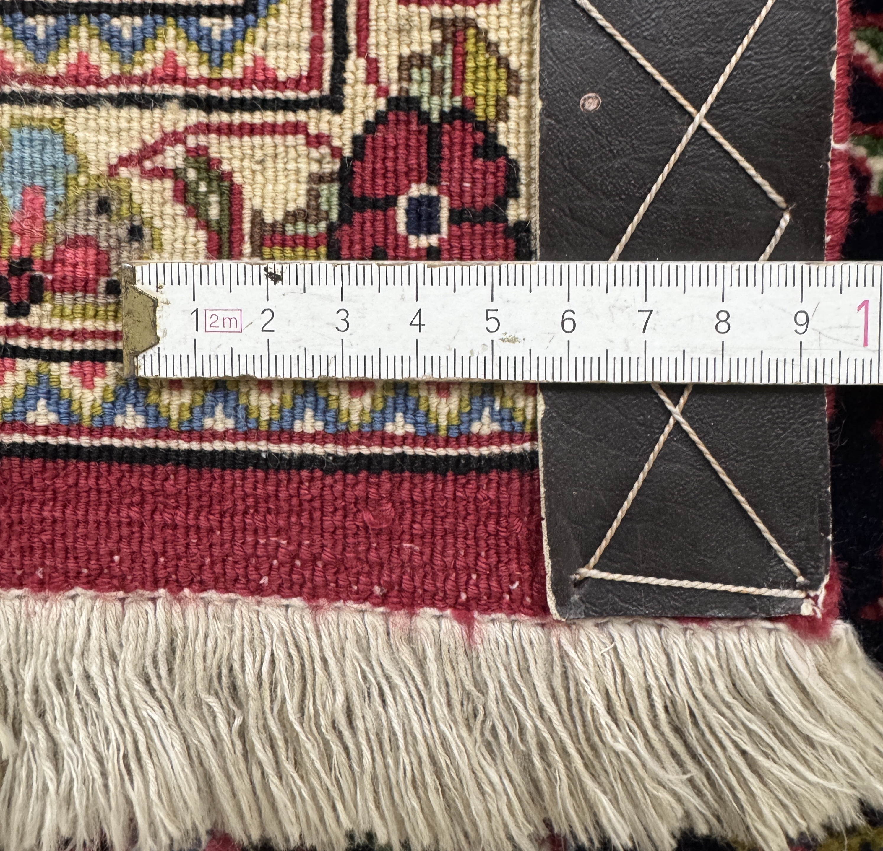 Detail e: Ghom Kork, Persien, Ende 20.Jhd, Korkwolle,ca. 210 x 140 cm, Reinigungsbedürftig, EHZ: 2