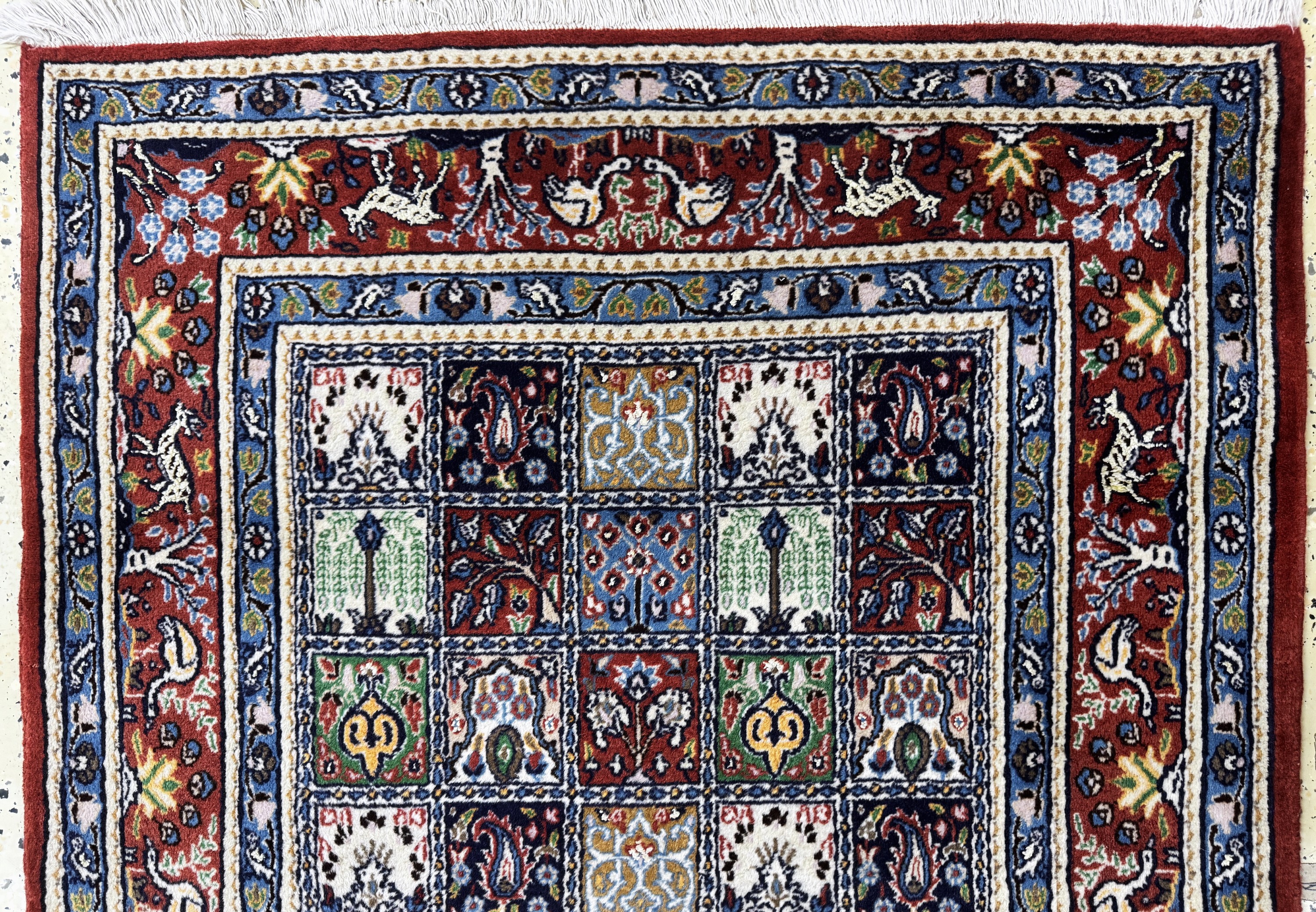 Detail e: 2 Lots Bachtiar & Mud fein, Persien, Ende 20.Jhd, Wolle auf Baumwolle, ca. 153 x 105 cm,EHZ: 2