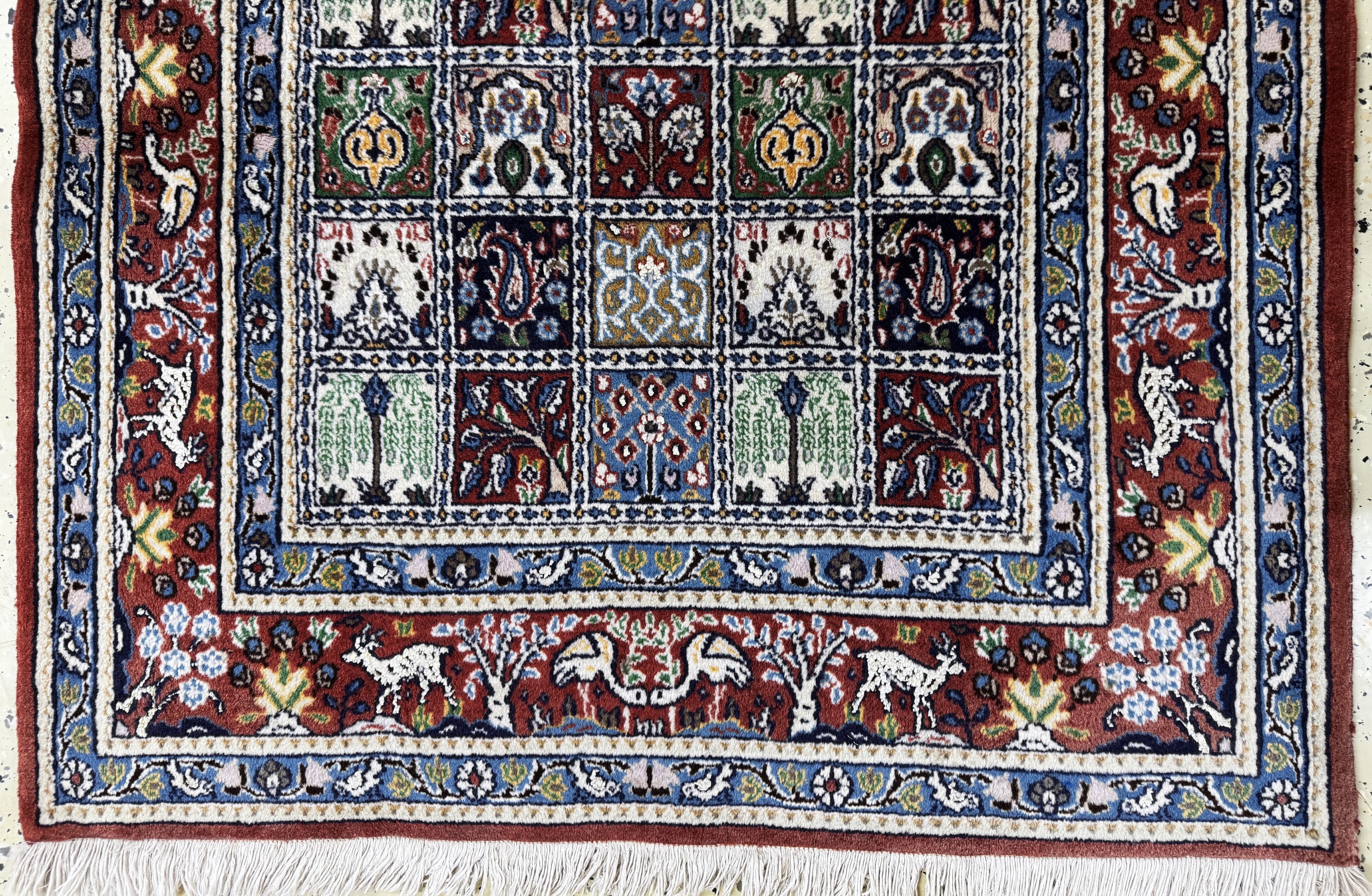 Detail f: 2 Lots Bachtiar & Mud fein, Persien, Ende 20.Jhd, Wolle auf Baumwolle, ca. 153 x 105 cm,EHZ: 2