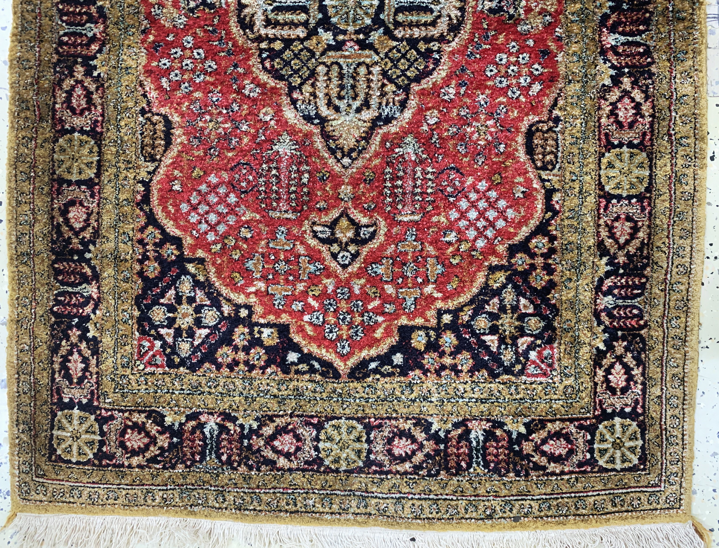 Detail f: 2 Lots Ghom Seide, Persien, Mitte 20.Jhd, reine Naturseide, ca. 130 x 83 cm, Reinigungsbedürftig, EHZ: 2