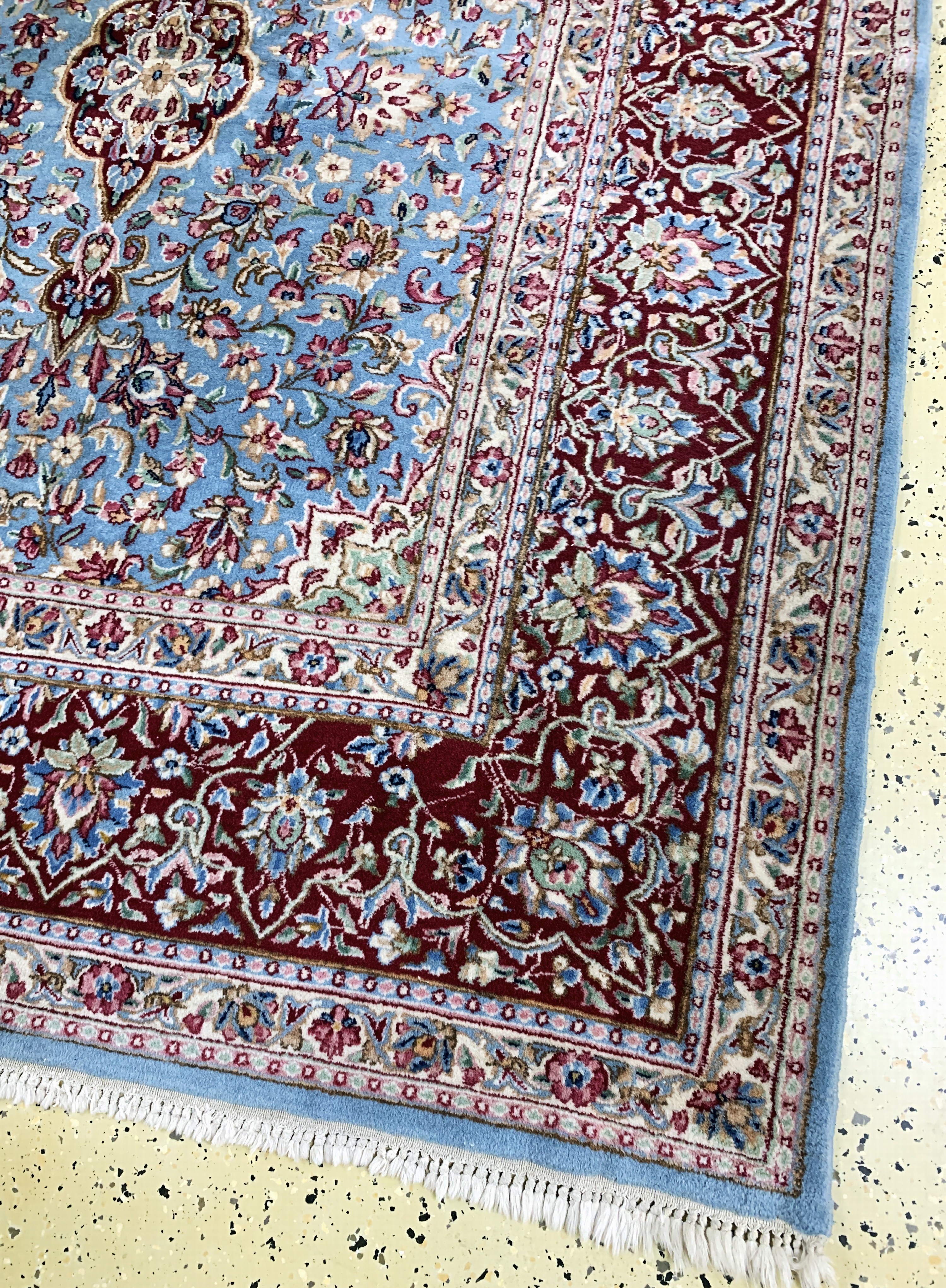 Detail a: Kerman"Ardjomand", Persien, Mitte 20.Jhd, Wolle auf Baumwolle, ca. 342 x 251 cm, EHZ: 2