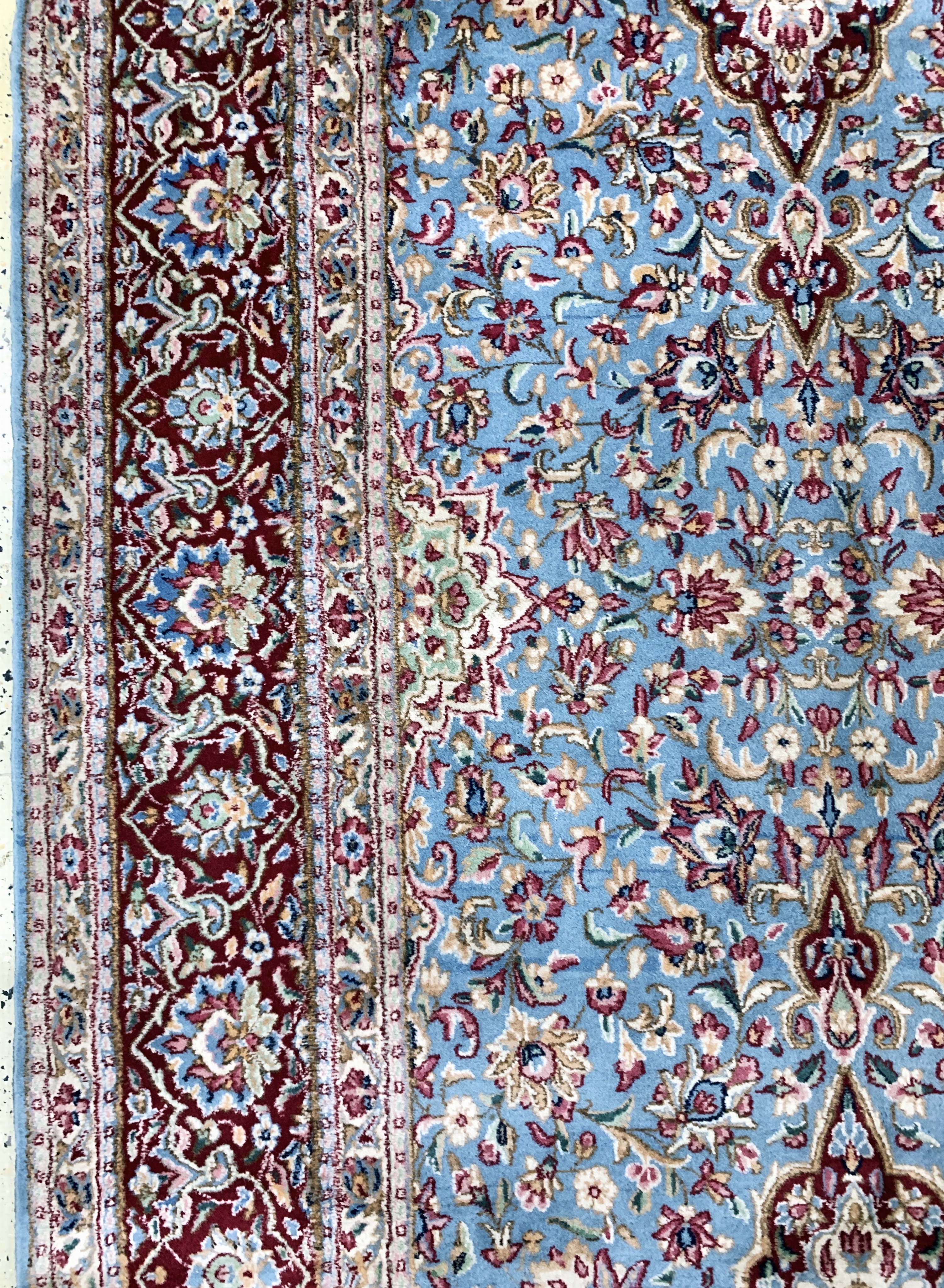 Detail d: Kerman"Ardjomand", Persien, Mitte 20.Jhd, Wolle auf Baumwolle, ca. 342 x 251 cm, EHZ: 2