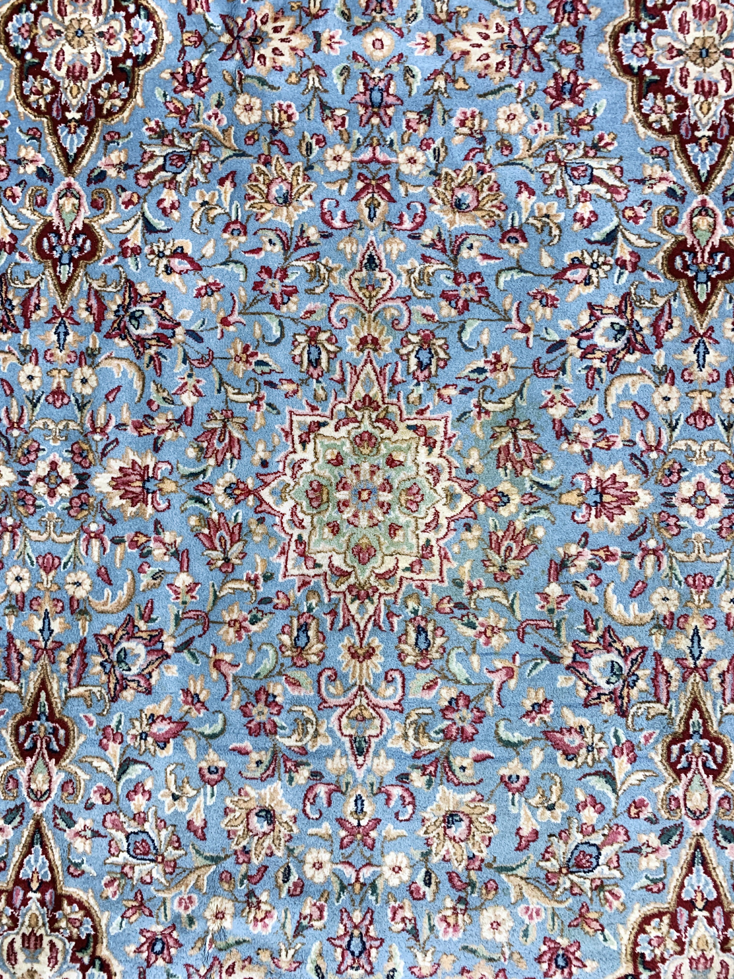 Detail e: Kerman"Ardjomand", Persien, Mitte 20.Jhd, Wolle auf Baumwolle, ca. 342 x 251 cm, EHZ: 2