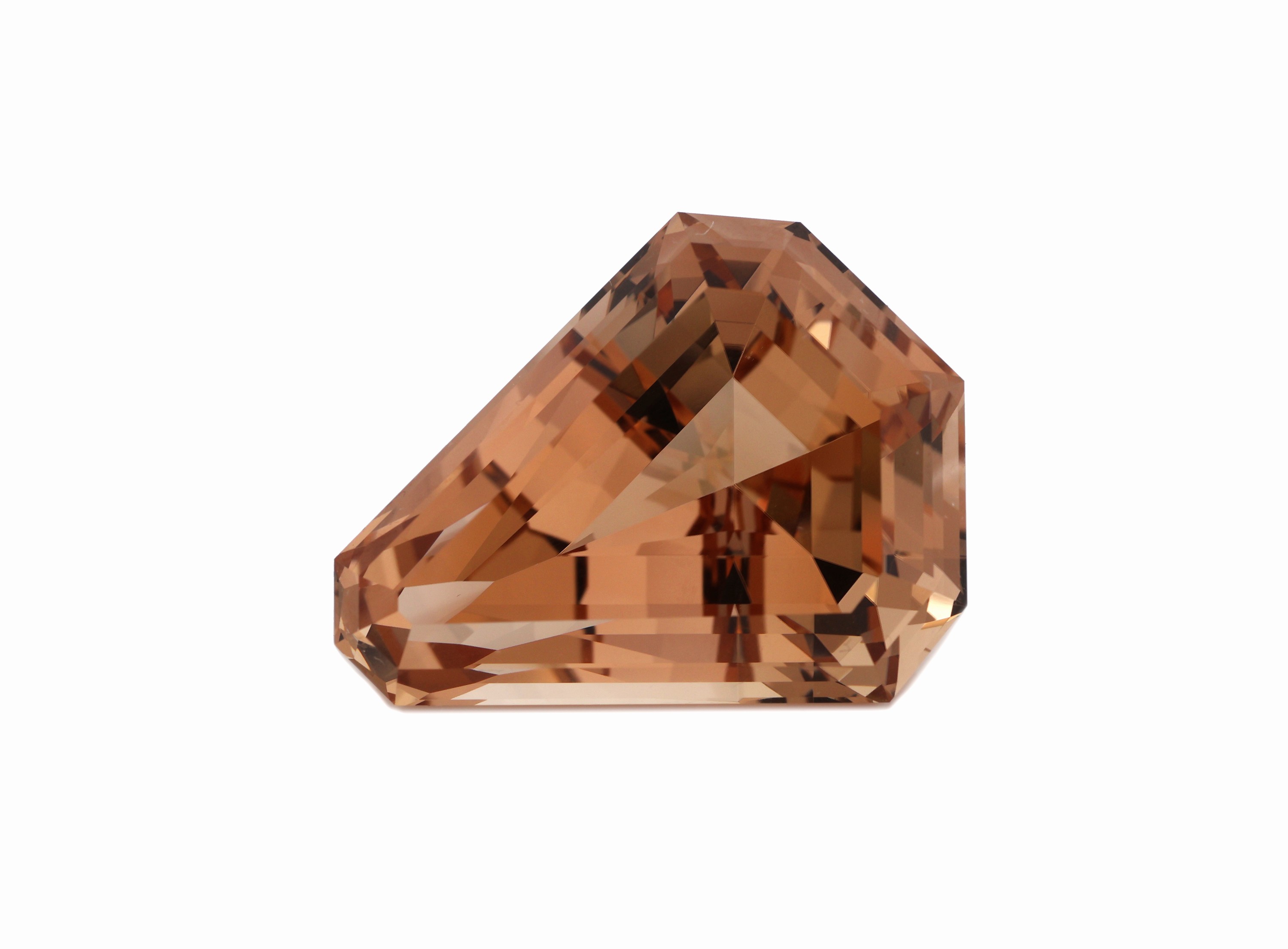 Image 27037932 - Loser Imperial Topas, ca. 89.48 ct, Fantasieschliff, 33.57 x 26.34 x 17.41 mm ...