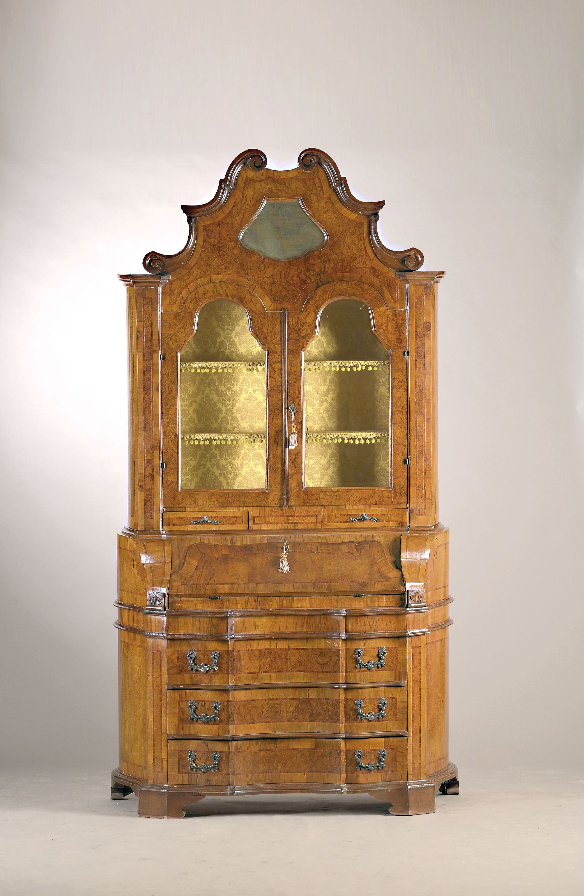 Image 27037936 - Schreibmöbel/Aufsatzkommode, Barockstil, wohl ital. Stilmöbel aus den 60/70er Jahren, ...