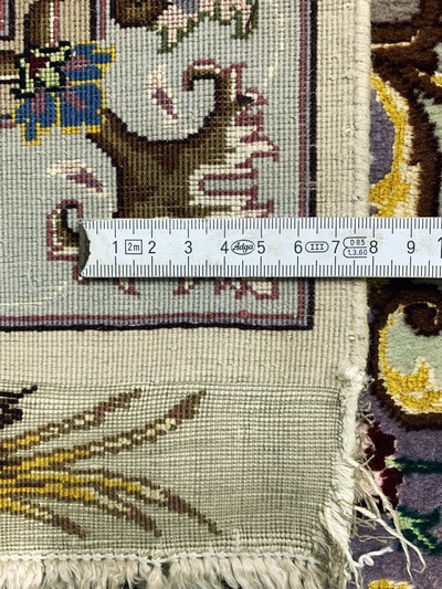 27037903j - Täbriz fein(50 Raj), Persien, Ende 20.Jhd, Korkwolle mit und auf Seide, ca. 308 x 247 ...