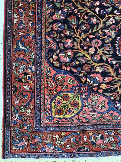 27037904b - Bidjar antik, Persien, Anfang 20.Jhd, Wolleauf Baumwolle, ca. 195 x 134 cm, EHZ: 3 ...