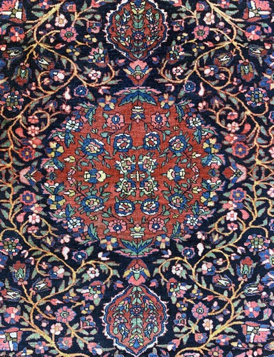 27037904c - Bidjar antik, Persien, Anfang 20.Jhd, Wolleauf Baumwolle, ca. 195 x 134 cm, EHZ: 3 ...