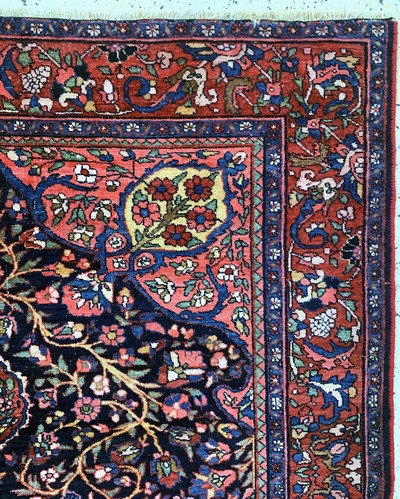 27037904e - Bidjar antik, Persien, Anfang 20.Jhd, Wolleauf Baumwolle, ca. 195 x 134 cm, EHZ: 3 ...