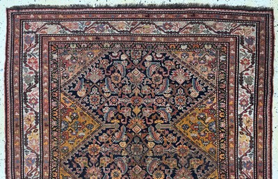 27037906a - Antiker Malayer, Persien, 19.Jhd, Wolle aufWolle, ca. 191 x 127 cm, EHZ: 3 ...