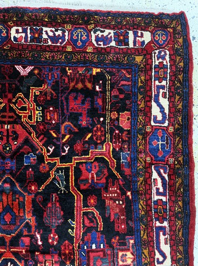 27037910e - Toyserkan, Persien, Mitte 20.Jhd, Wolle aufBaumwolle, ca. 288 x 160 cm, gereinigt, EHZ: ...