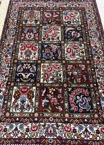 27037916c - 2 Lots Bachtiar & Mud fein, Persien, Ende 20.Jhd, Wolle auf Baumwolle, ca. 153 x 105 ...