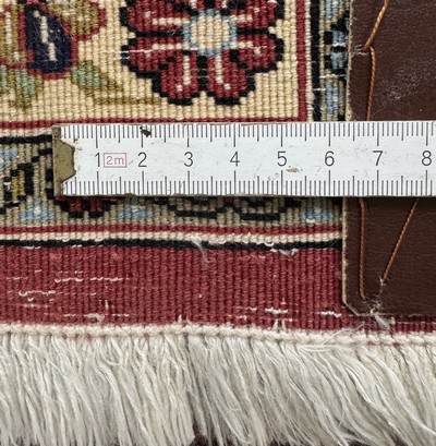 27037917c - 2 Lots Qum cork, Persia, late 20th century, corkwool, approx. 229 x 76 cm, & approx. 190 ...