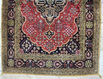 27037918f - 2 Lots Ghom Seide, Persien, Mitte 20.Jhd, reine Naturseide, ca. 130 x 83 cm, ...