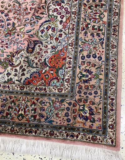 27037920f - Täbriz fein(40 Raj), Persien, Mitte 20.Jhd,Korkwolle auf Baumwolle, ca. 304 x 191 cm, ...