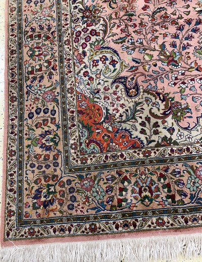 27037920h - Täbriz fein(40 Raj), Persien, Mitte 20.Jhd,Korkwolle auf Baumwolle, ca. 304 x 191 cm, ...