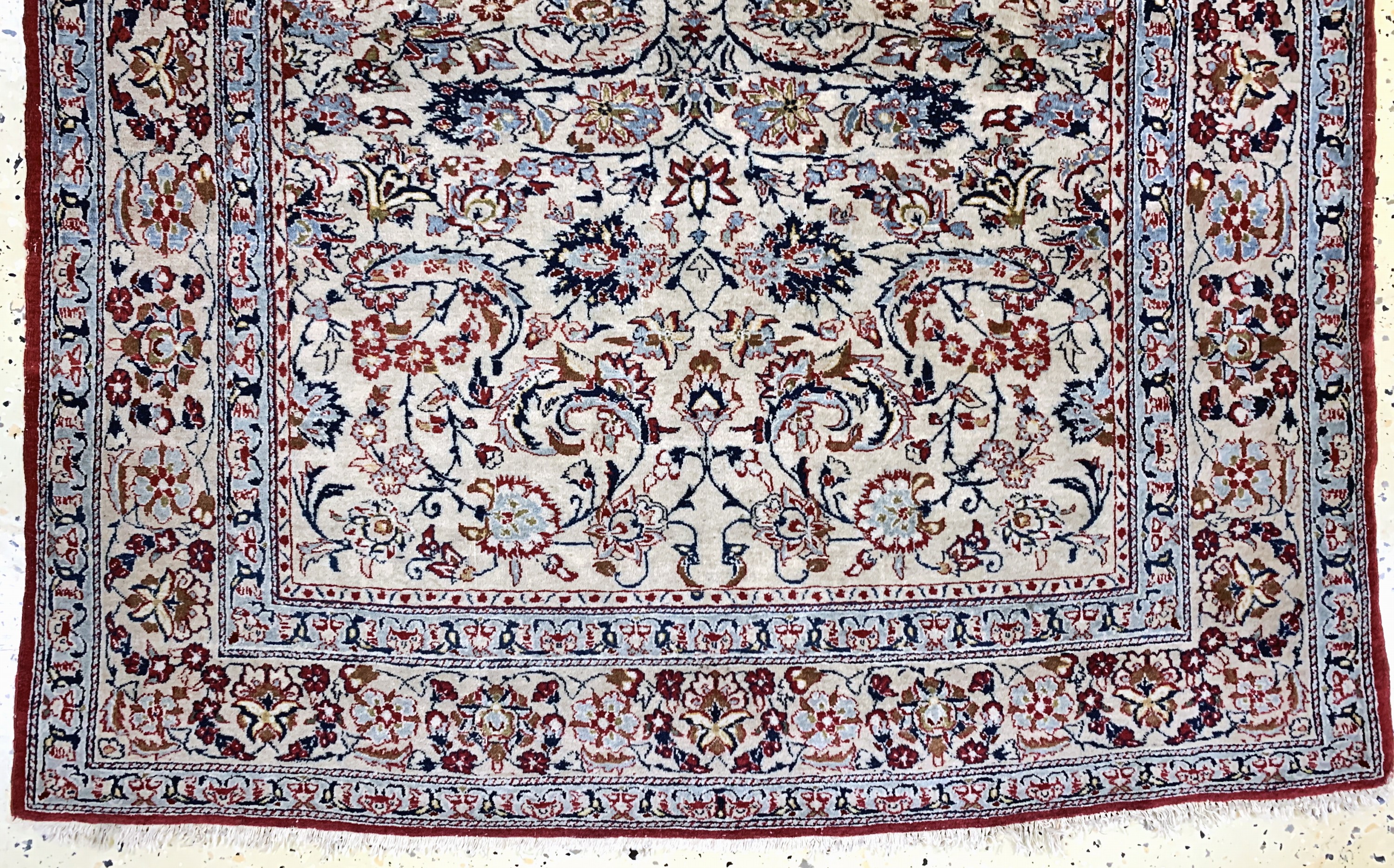 Detail b: Nain"Tudeschk"fein, Persien, Anfang 20.Jhd,Korkwolle, ca. 135 x 100 cm, EHZ: 3