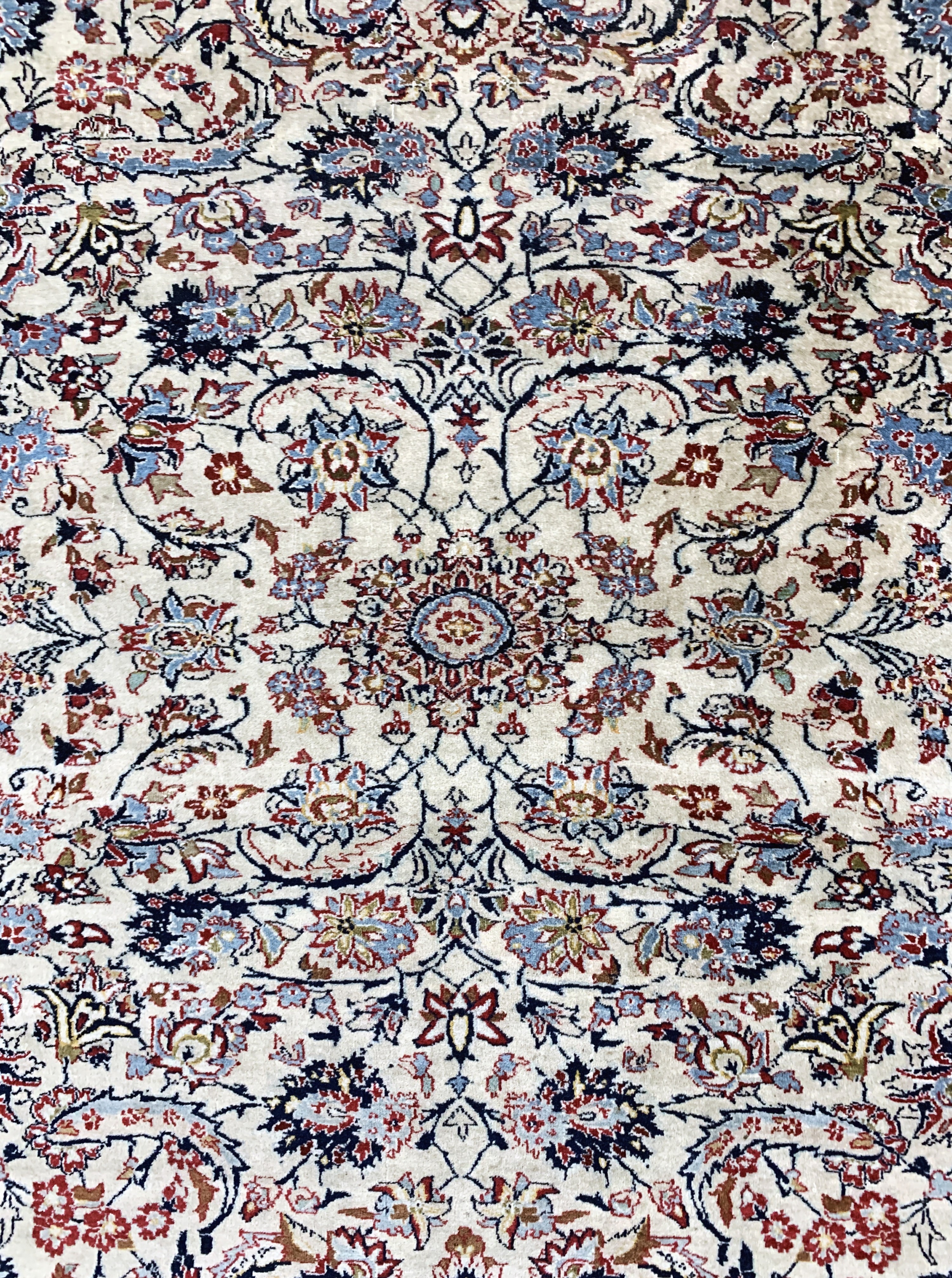 Detail c: Nain"Tudeschk"fein, Persien, Anfang 20.Jhd,Korkwolle, ca. 135 x 100 cm, EHZ: 3