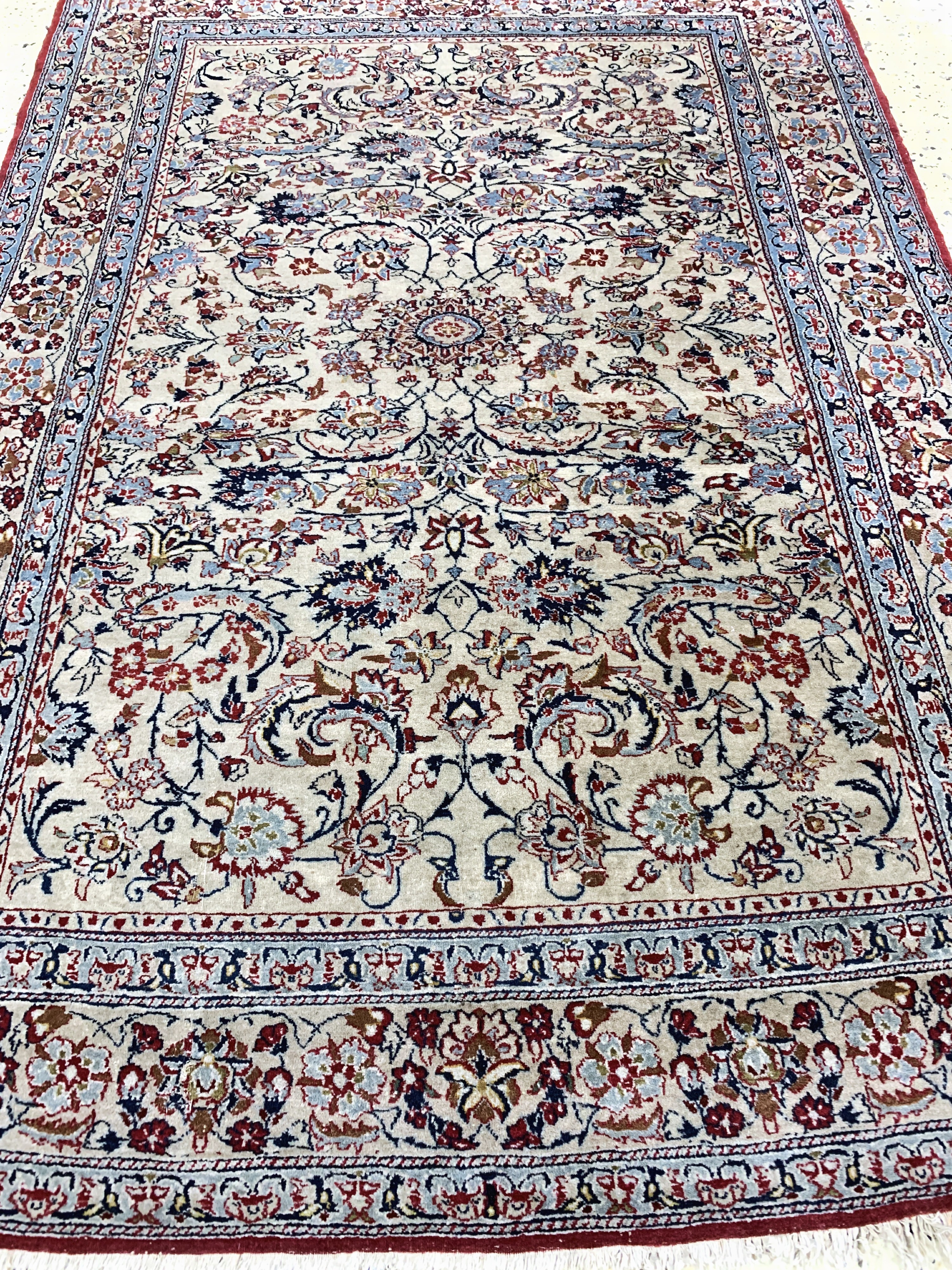 Detail d: Nain"Tudeschk"fein, Persien, Anfang 20.Jhd,Korkwolle, ca. 135 x 100 cm, EHZ: 3