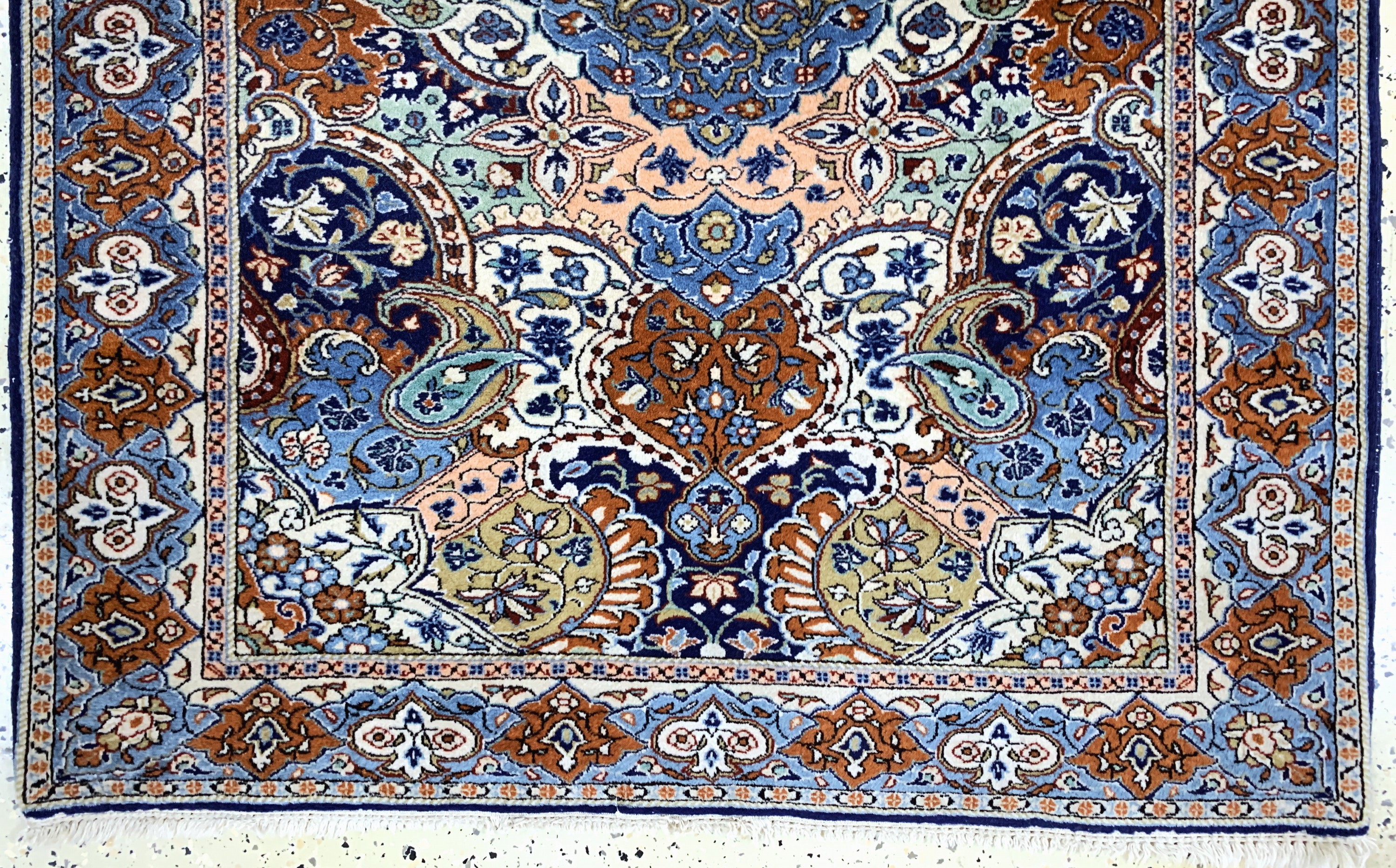 Detail b: Sarogh fein, Persien, Mitte 20.Jhd, Korkwolle auf Baumwolle, ca. 151 x 112 cm, EHZ: 2