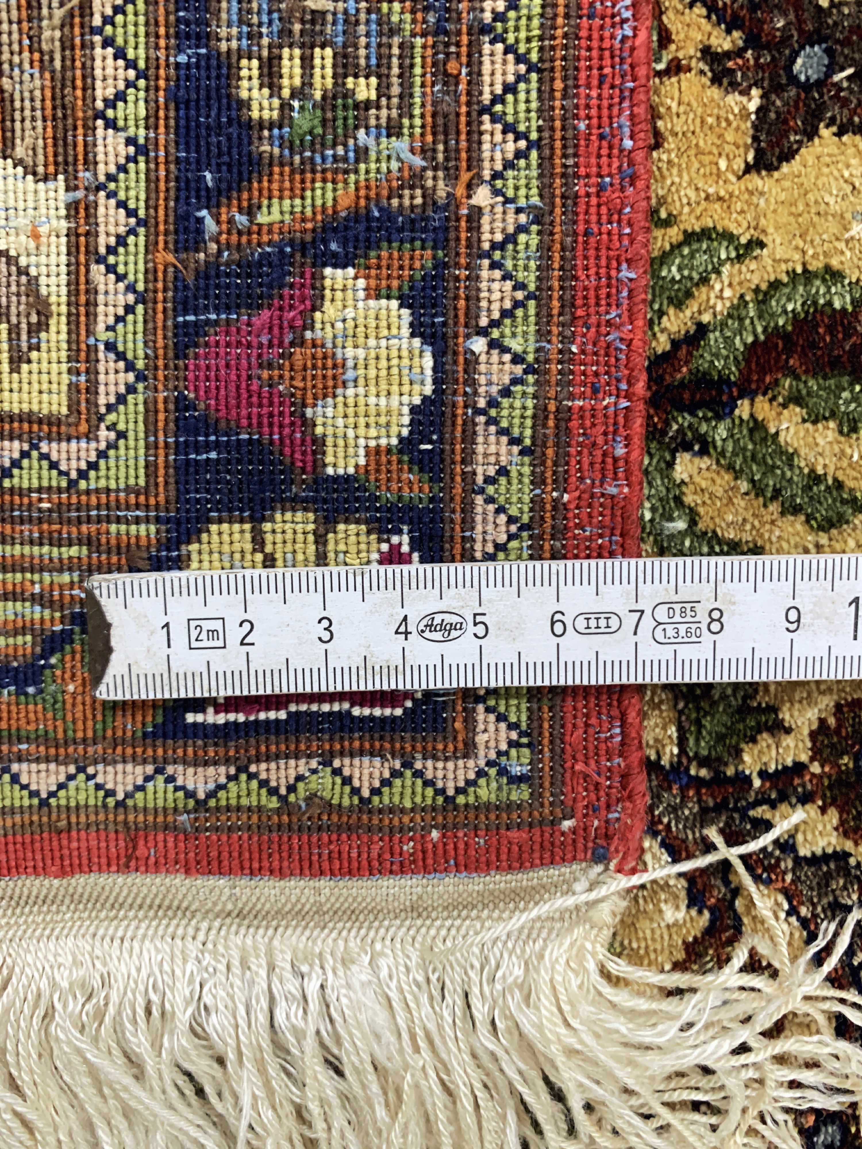 Detail b: 2 Lots Ghom Seide, Ägypten, Mitte 20.Jhd, reine Naturseide, ca. 75 x 57 cm, EHZ: 1-2