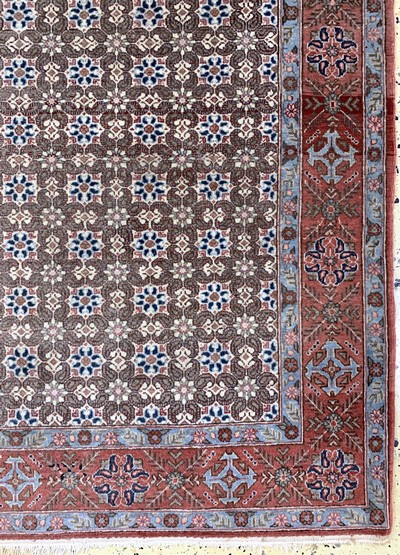 27038209a - Ghom Kork fein, Persien, Mitte 20.Jhd, Korkwolle auf Baumwolle, ca. 210 x 142 cm, ...