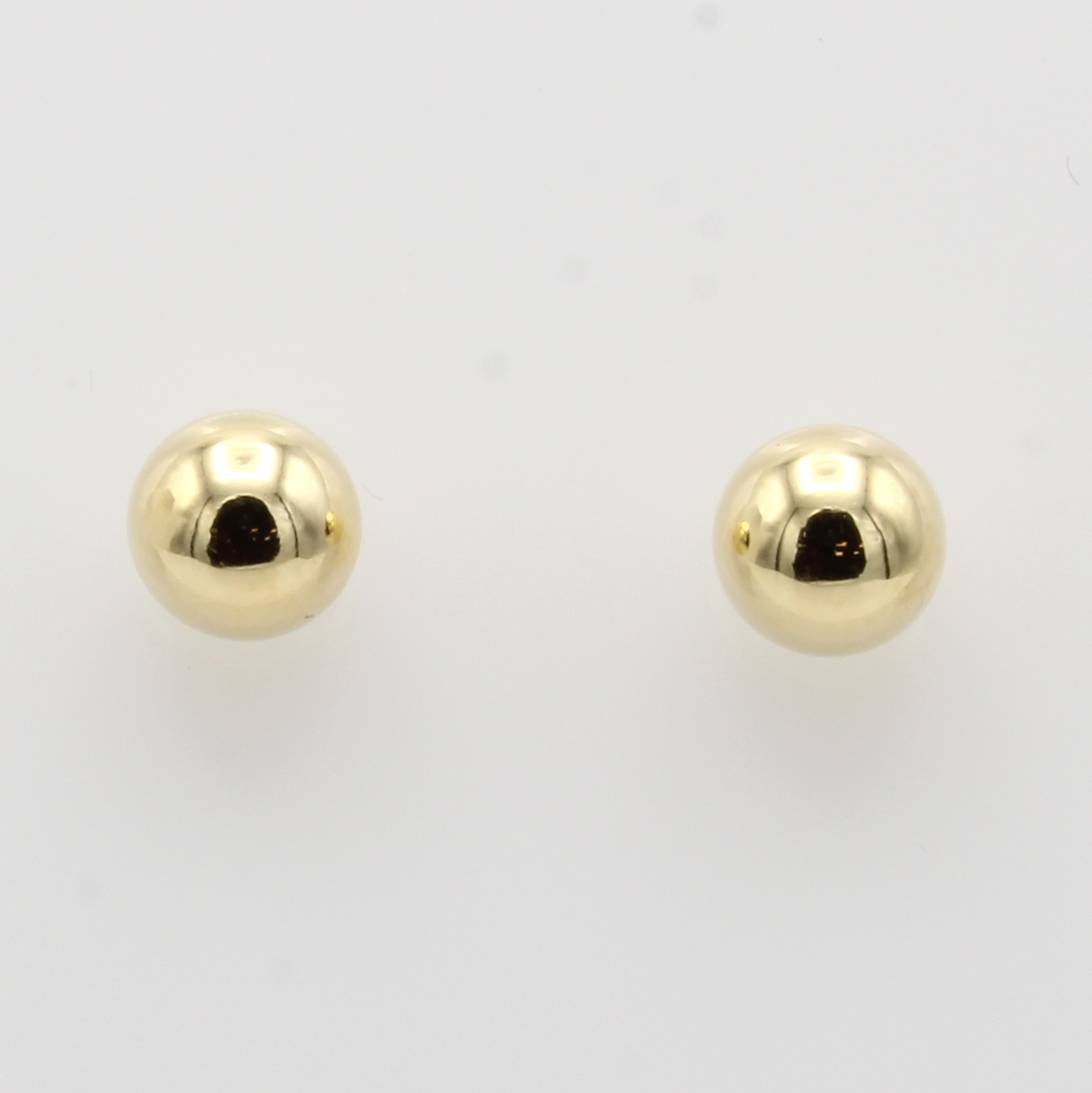 Image 27038375 - Paar Kugelohrstecker, GG 585/000, D. ca. 8 mm