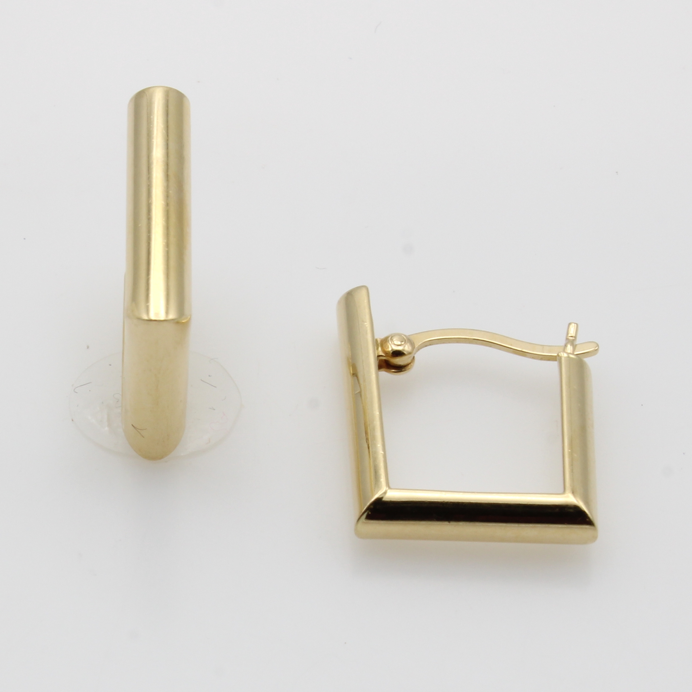 Image 27038377 - Paar eckige Creolen, GG 585/000