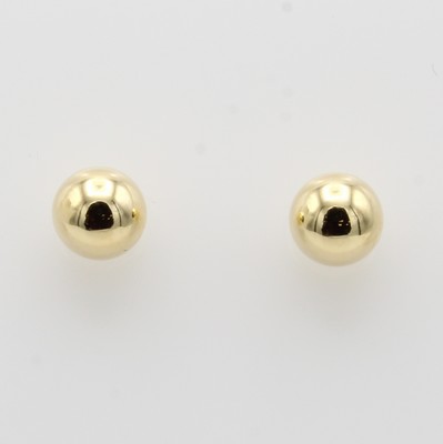 Image Paar Kugelohrstecker, GG 585/000, D. ca. 8 mm