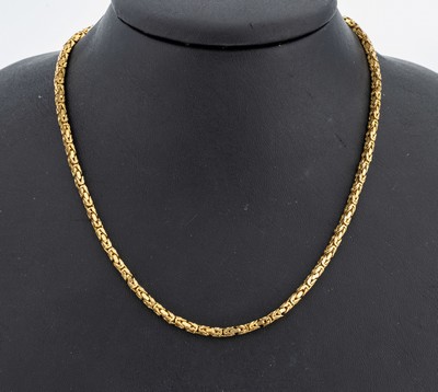 Image 8 kt Gold Königskette, GG 333/000, L. ca. 80 cm, Karabinerschließe, ca. 25.7 g