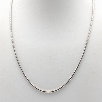 Image Massive Schlangenkette, WG 750/000, Kara- binerschl., B. ca, 2.3 mm, L. ca. 45 cm