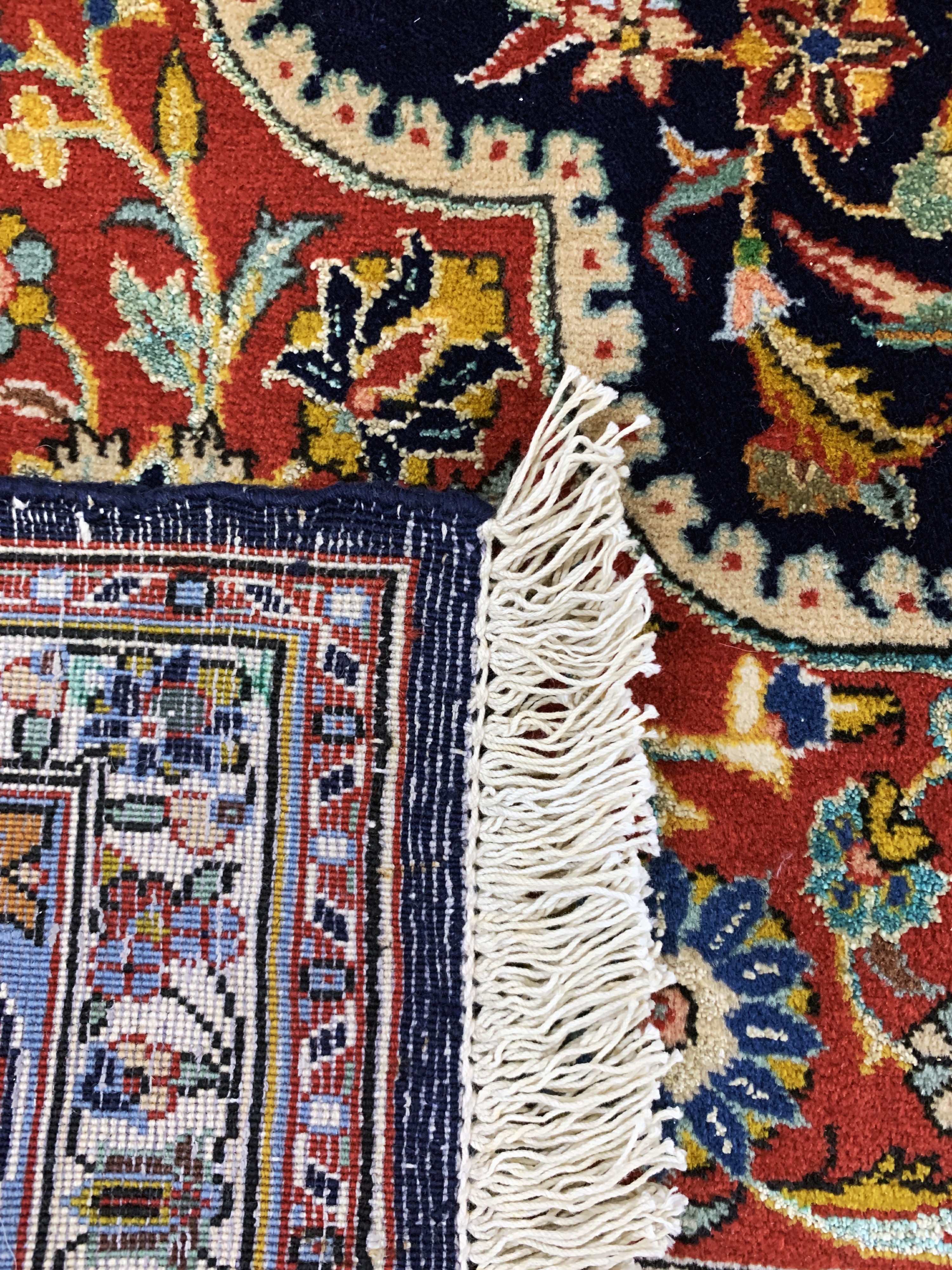 Detail f: Teheran kork fein, sign., Persien, Mitte 20.Jhd. Korkwolle mit Seide, ca. 222 x 135 cm, EHZ: 1-2