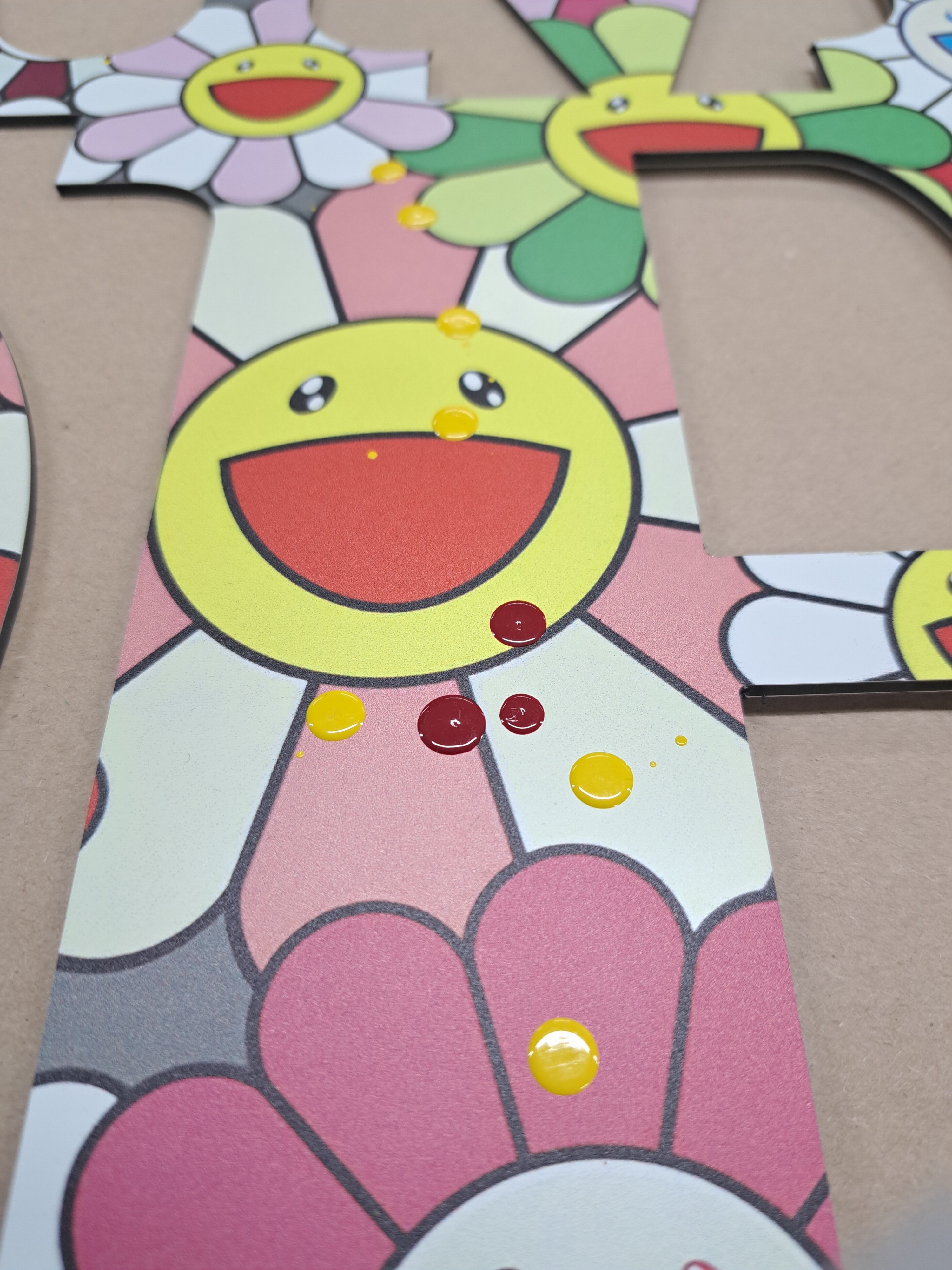 Detail d: Takahashi Murakami, geb. 1962, Amor aus der Serie Meta-Pop, The Icons of Art Series, 1990,digitalprint auf Alu-Dibond, rückseitig num. 5/25 und ...