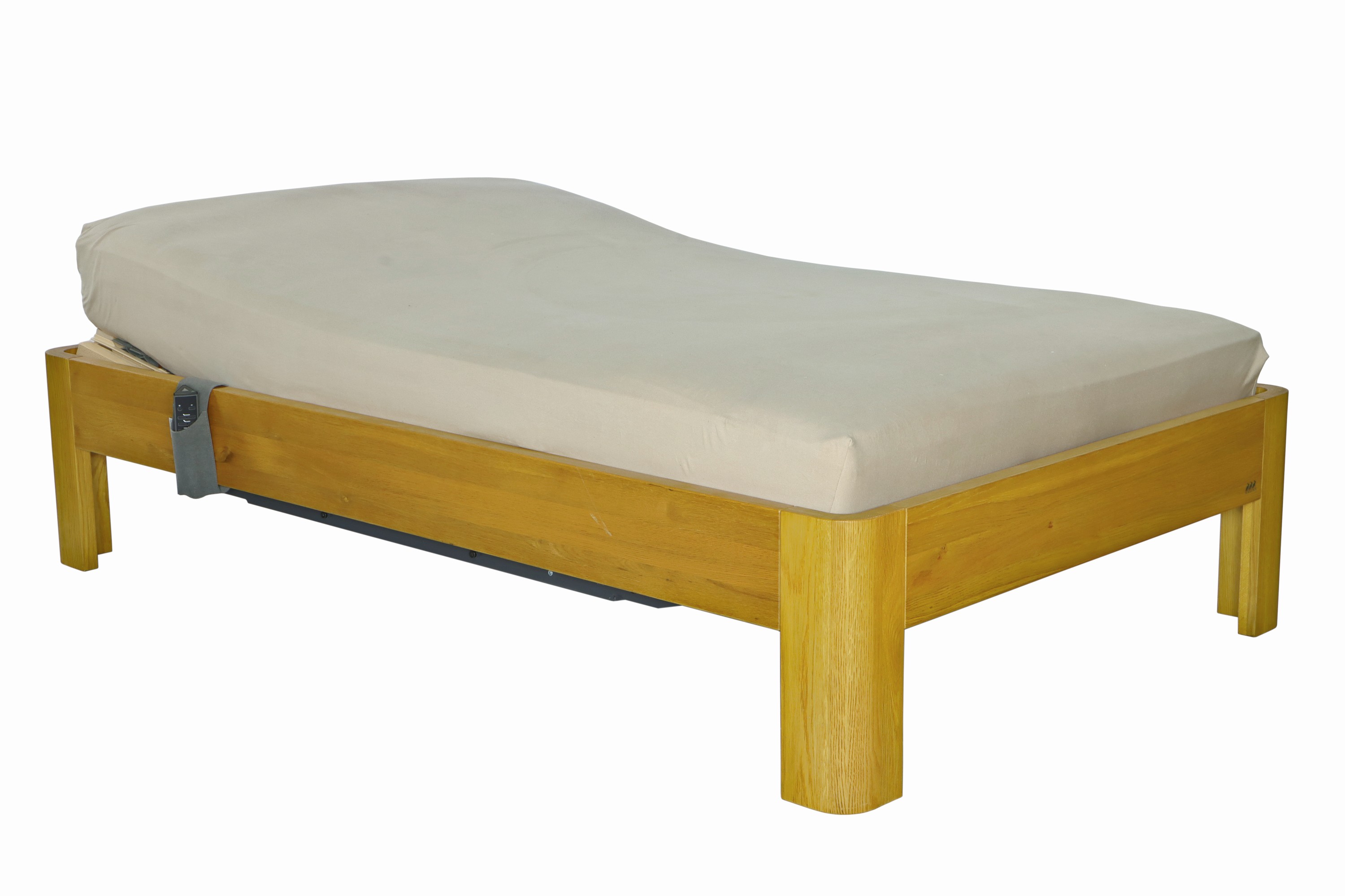 Image 27039446 - Bett ´HASENA´, Schweiz, Rahmen Eiche massiv, Lattenrost ´Röwa Bettsystem Ecco 2´ über ...