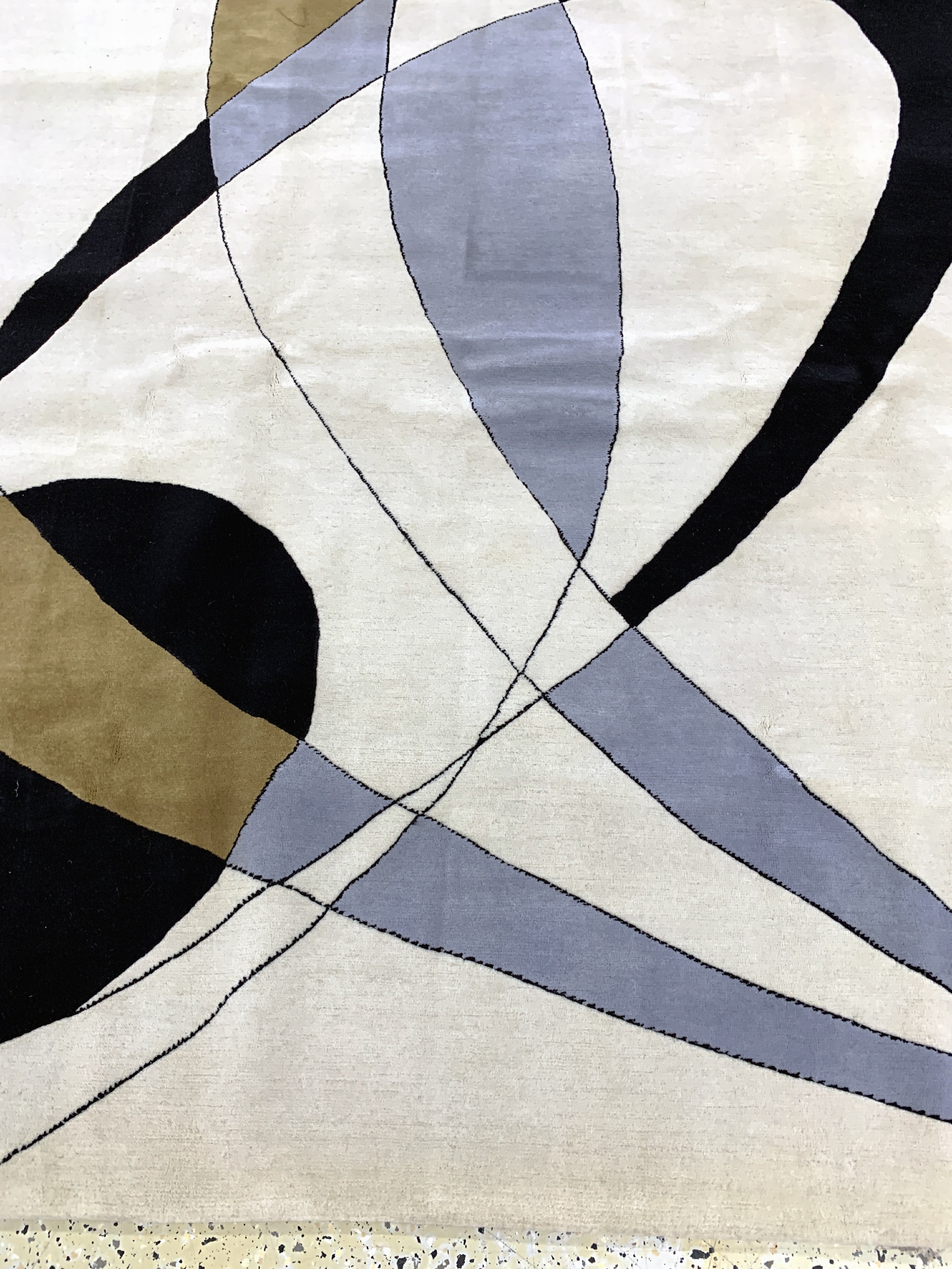 Detail f: Colani fein sign., Ende 20.Jhd., Korkwolle,ca. 300 x 202 cm, EHZ: 2, reinigungsbedürftig