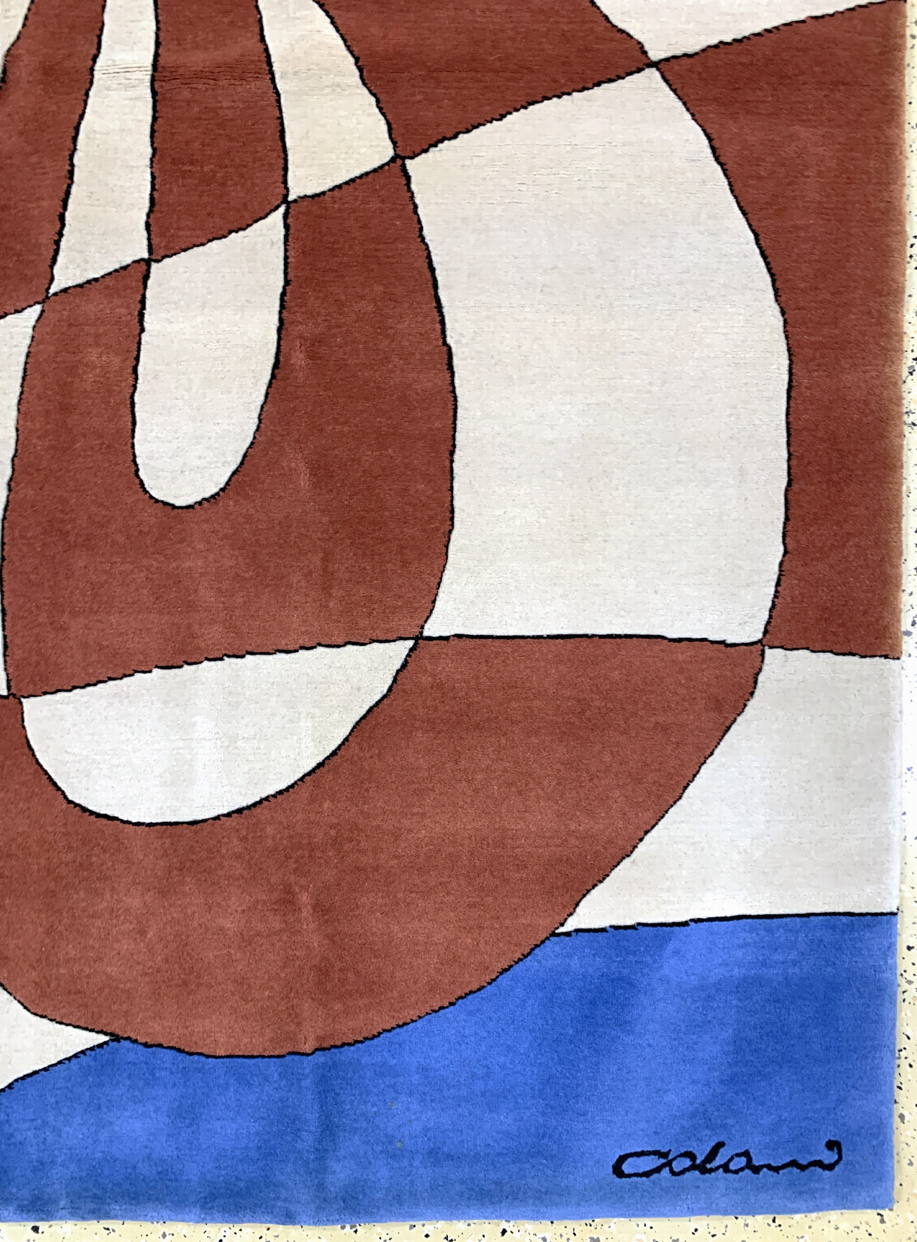 Detail a: Colani fein sign., Ende 20.Jhd., Korkwolle,ca. 238 x 178 cm, EHZ: 2